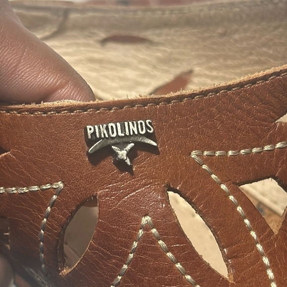 PIKOLINOS Brown Leather Mules - Picture 3 of 6
